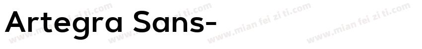 Artegra Sans字体转换